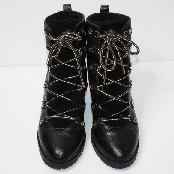 Jimmy Choo Hillary 65 Fur-lined Block-heel Booties Boot size EU 40 / US 10 $1495 - Picture 3 of 10